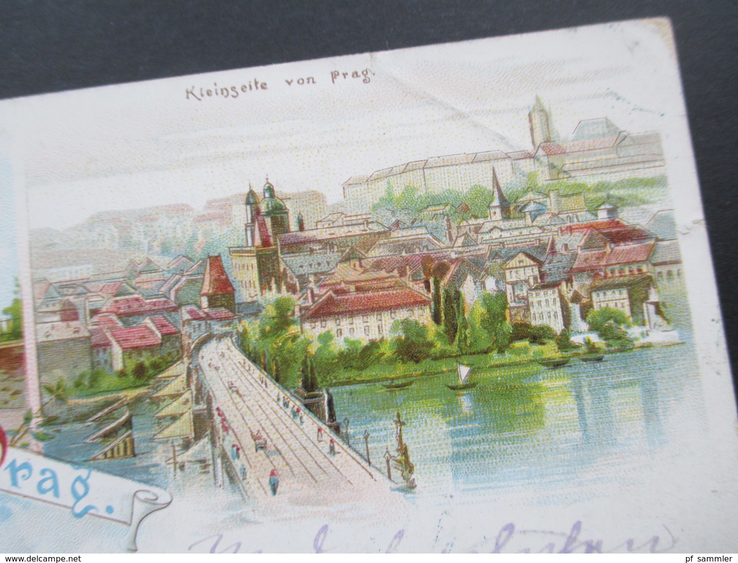 AK Litho 1897 Mehrbildkarte Gruss Aus Prag. Nach Haag Gesendet Und Dann Weitergeleitet Nach Pilsen! - Greetings From...