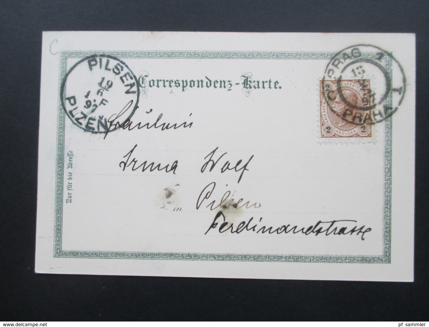 AK Litho 1897 Mehrbildkarte Gruss Aus Prag. Nach Pilsen Gesendet! Verlag G. Neugebauer - Gruss Aus.../ Grüsse Aus...