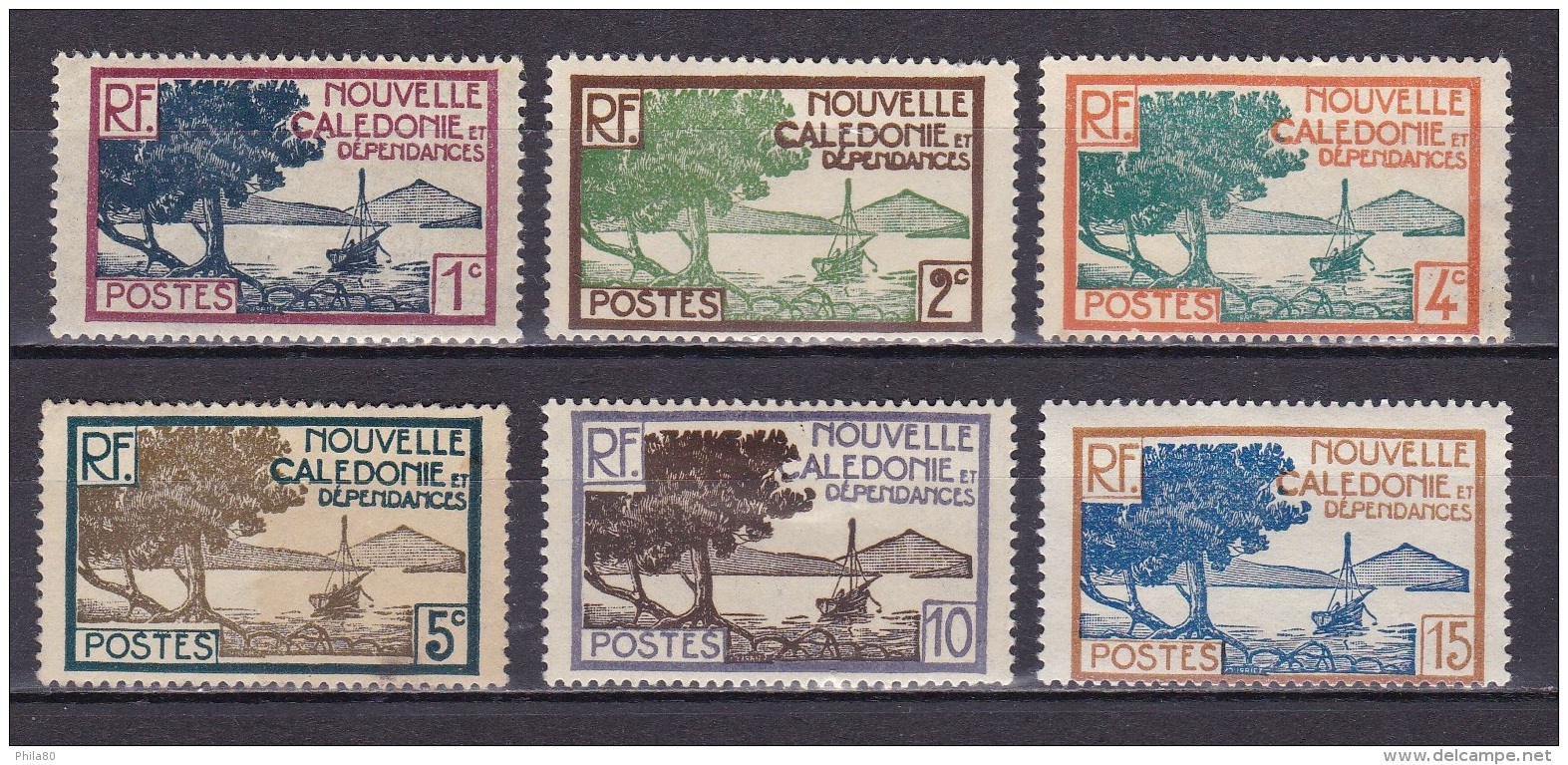 Nelle Calédonie N° 140* à 144* - Unused Stamps