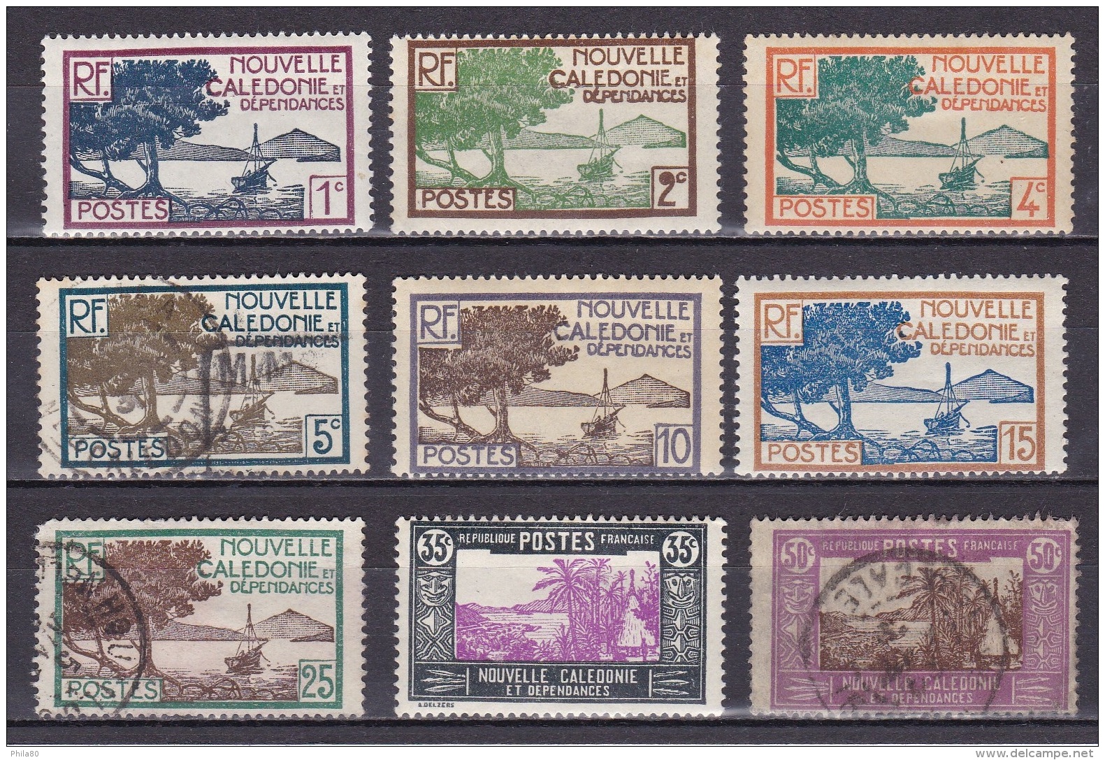 Nelle Calédonie N° 139,140,141, 142 ,143,144,146,147A, 150 Nf Et Obl - Used Stamps