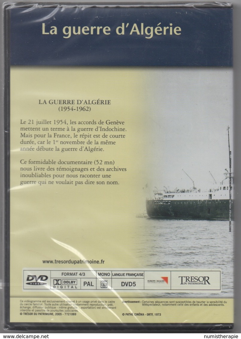 DVD La Guerre D'Algérie (par Trésor Du Patrimoine 2005) 52mn - Documentari