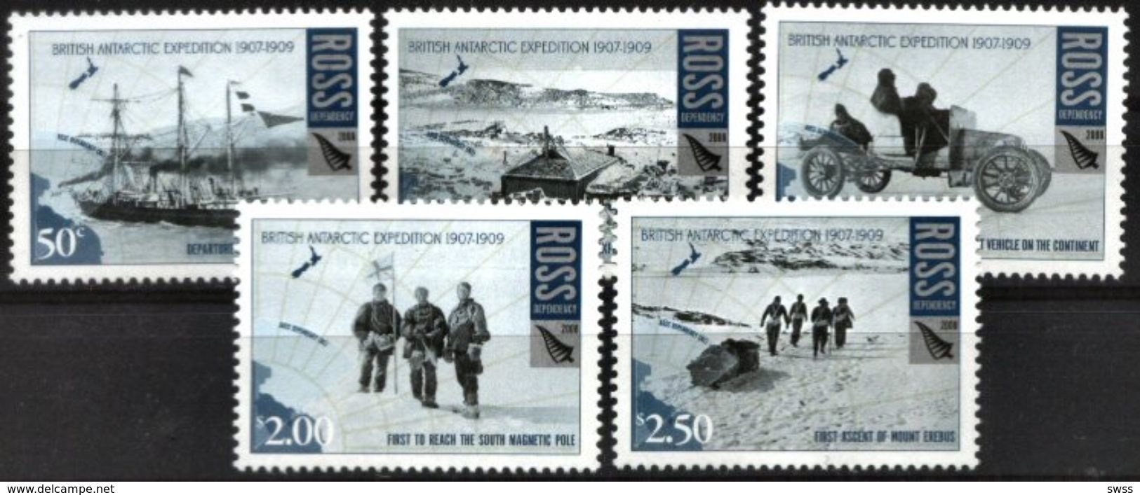NEW ZEALAND, ROSS, 2008, BRITISH ANTARTIC EXPEDITION, YV#115-19, MNH - Other & Unclassified