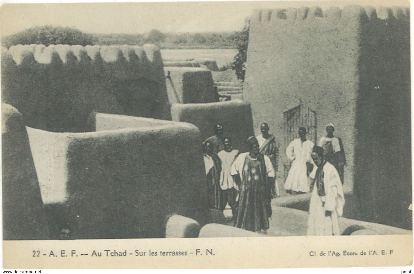 TCHAD - Afrique Equatoriale Française - Sur Les Terrasses - (103387) - Tchad