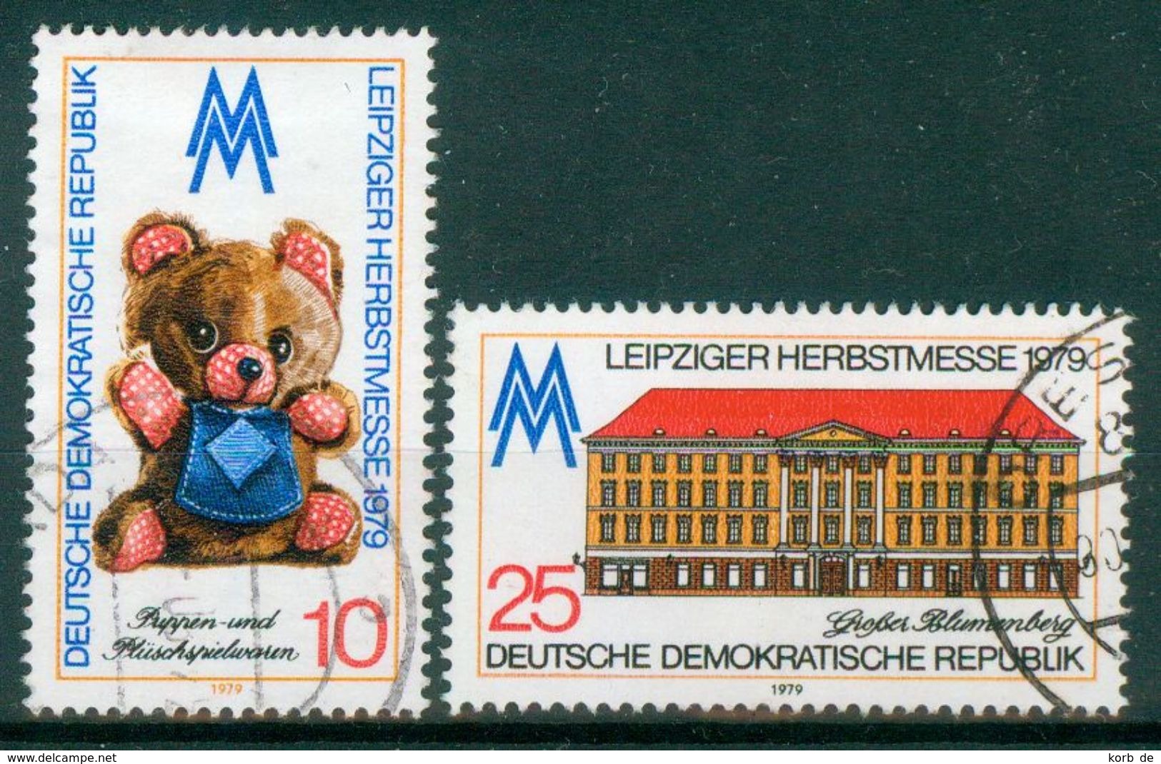 DDR 1979 / MiNr.  2452 – 2453    O / Used   (q1155) - Gebraucht