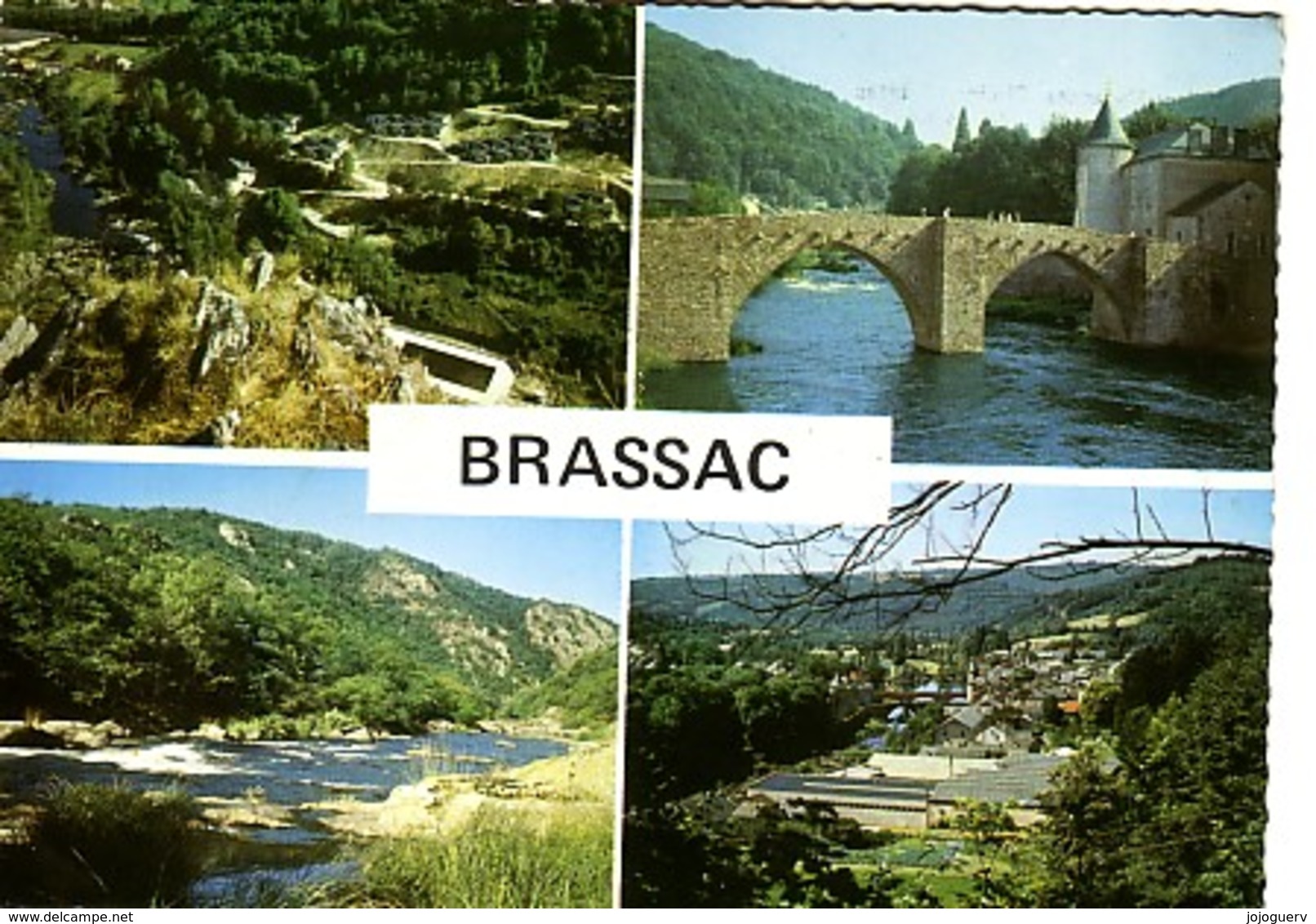 Brassac 4 Vues:  Vue Générale , Cirque De Sarrazy , Pont Du Moyen âge... ;  Expédiée De Lacaune - Brassac