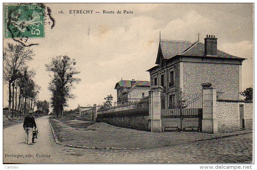 91 ETRECHY  Route De Paris - Etrechy