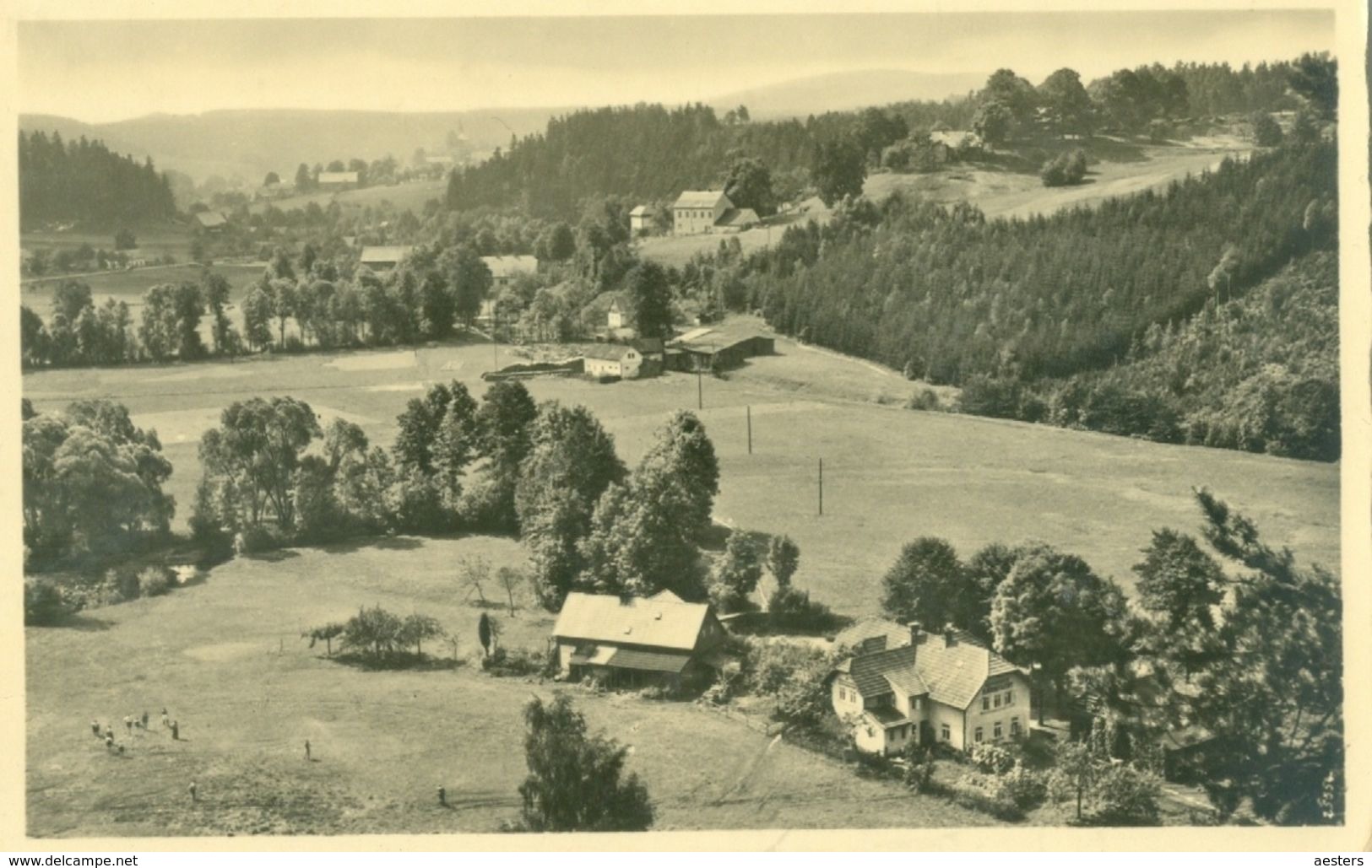 Srbska Kamenice (Windisch Kamnitz); Panorama Aus Dem Fenstern Des Gasthauses Zur Kahnfahrt - Nicht Gelaufen. - Tchéquie