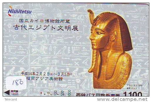 Egypte Carte Japon (186) SPHINX * PYRAMIDE *  KARTE EGYPT Related - Ägypten PREPAID CARD Japan * ART MUSEUM - Paysages