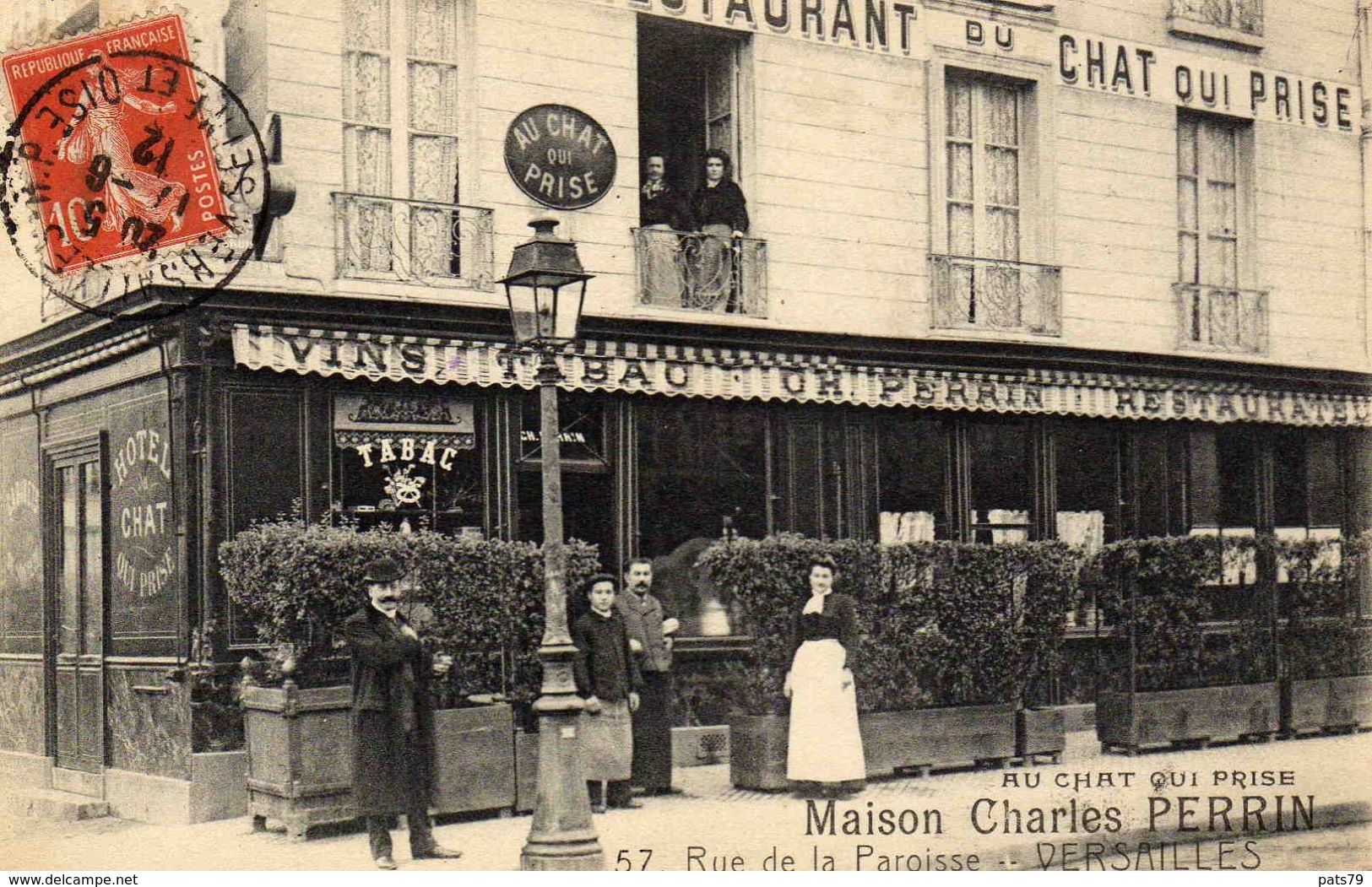 PARIS  " AU CHAT QUI PRISE "  ........... - Cafés, Hôtels, Restaurants