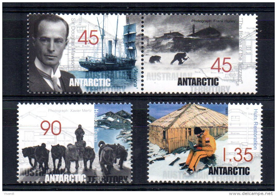 Australian Antarctic Territory - 1999 - Restoration Of Mawson's Huts - MNH - Neufs