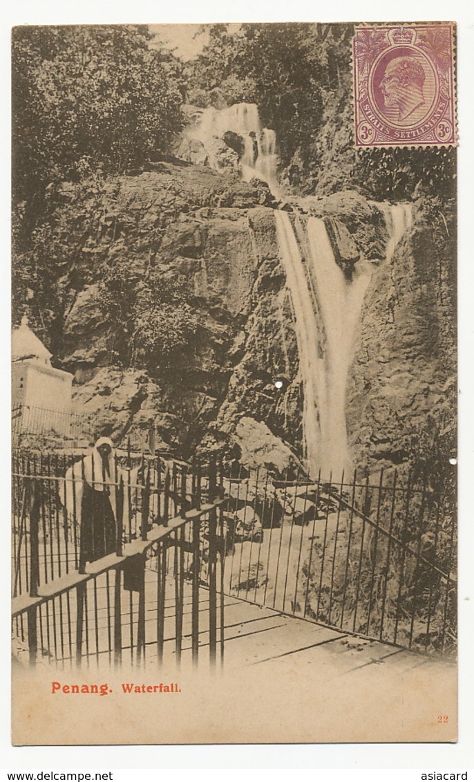 Penang   Waterfall No 22 P. Used To Cienfuegos Cuba - Malaysia