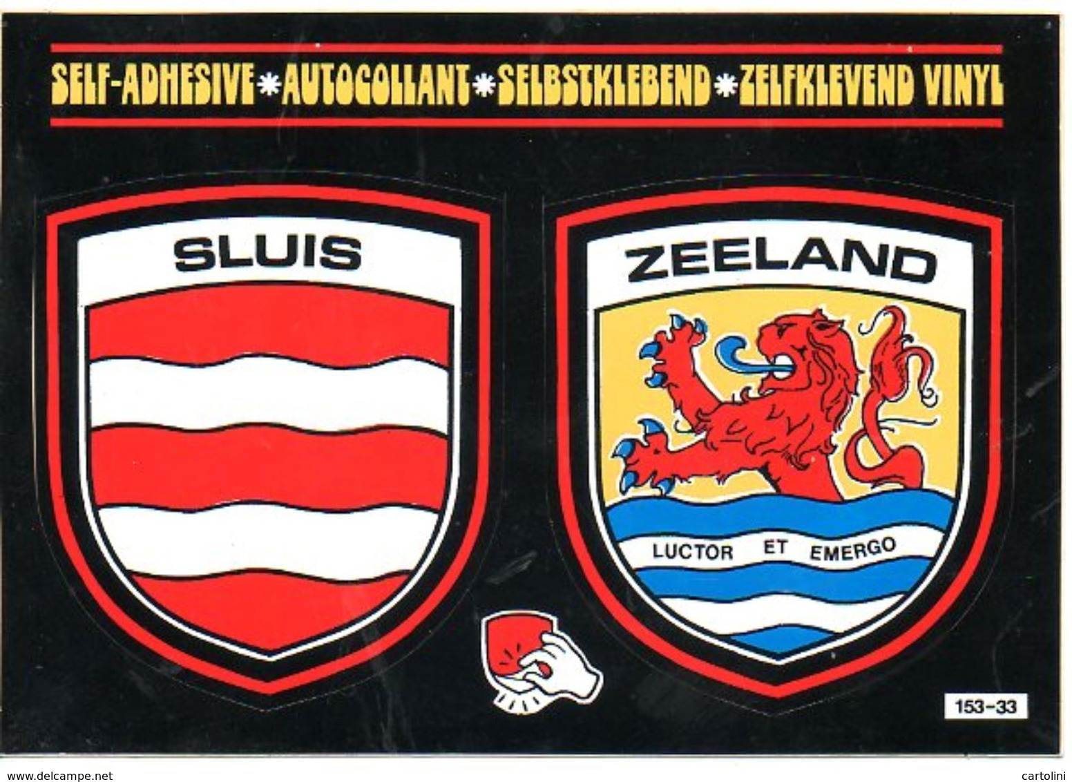 Sluis Zeeland Sticker Kaart - Sluis