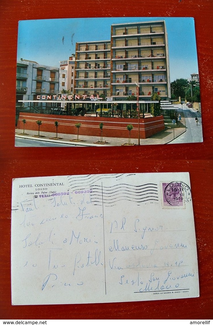 (FG.D40) LOANO - HOTEL CONTINENTAL (SAVONA) ALBERGO - Savona