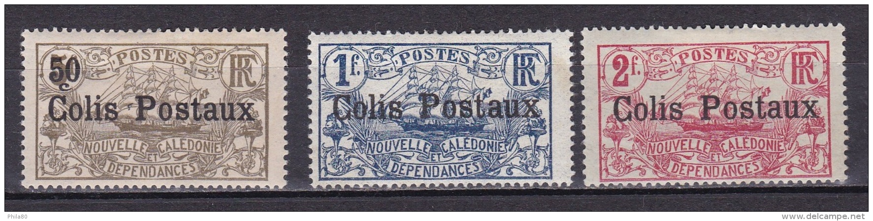 Nelle Caledonie Colis Postaux N°1*,2*,3* - Unused Stamps