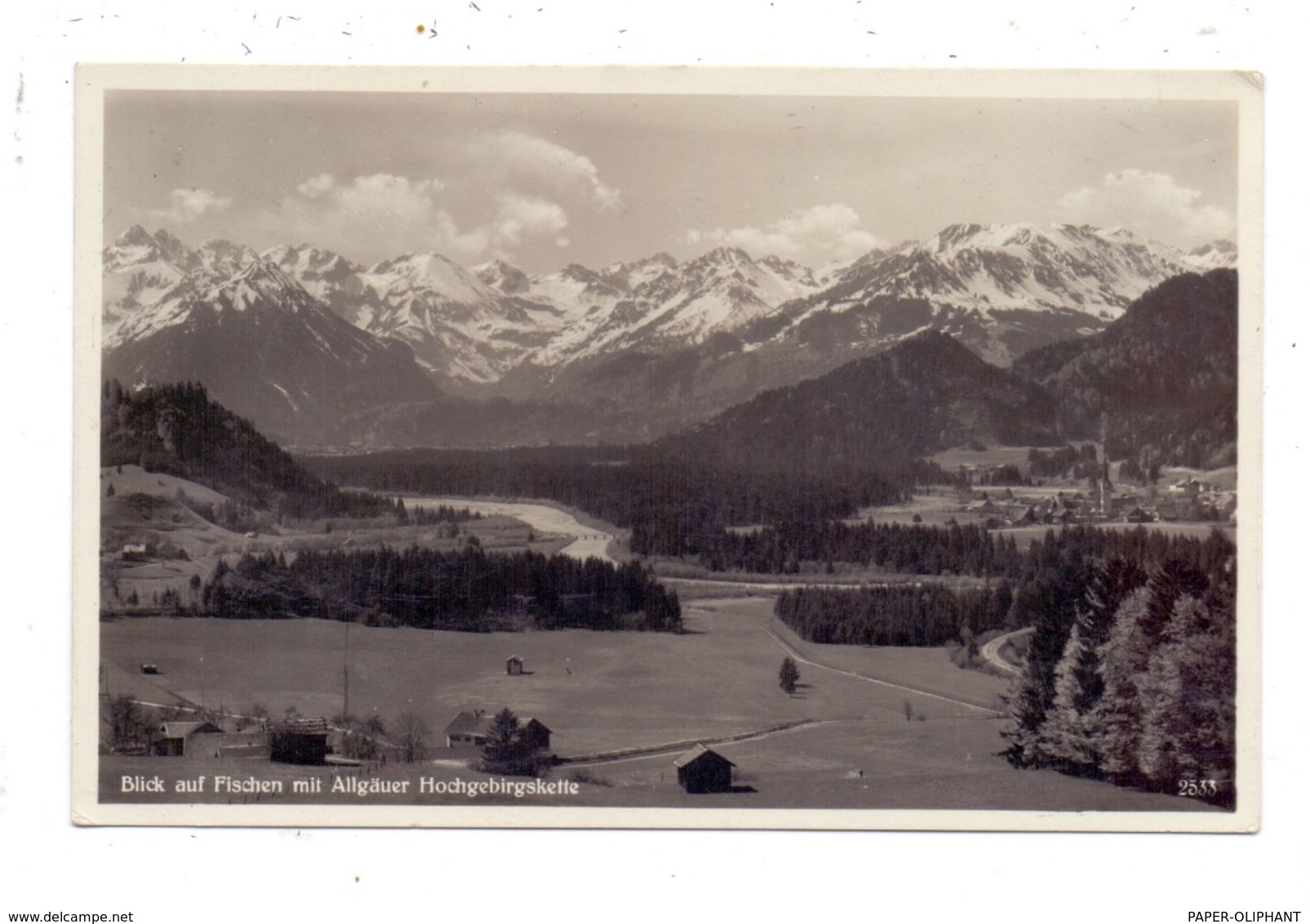 8975 FISCHEN, Panorama Und Allgäuer Hochgebirge, 1933 - Fischen