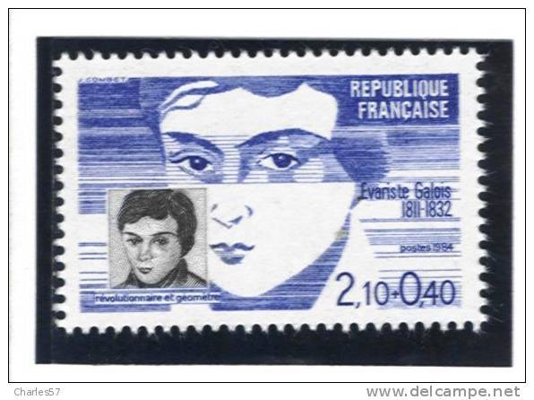 France 2332  Neuf ** " Evariste Galois " (cote 1,10€) - Sous Faciale - Nuevos