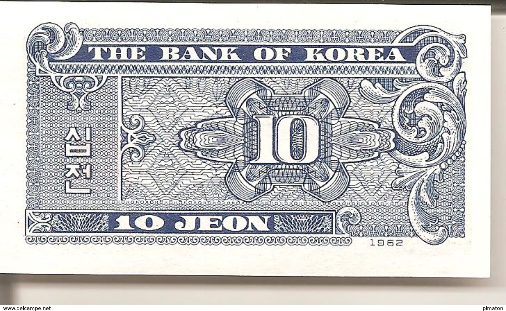 THE BANK OF KOREA   10 JEON - Korea, Zuid