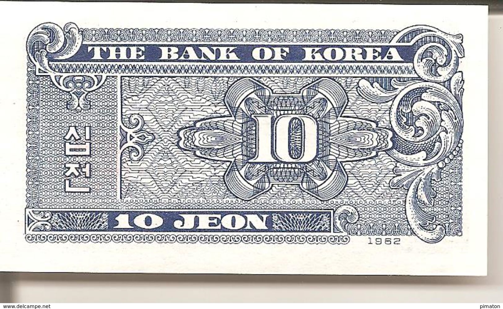 THE BANK OF KOREA   10 JEON - Corée Du Sud