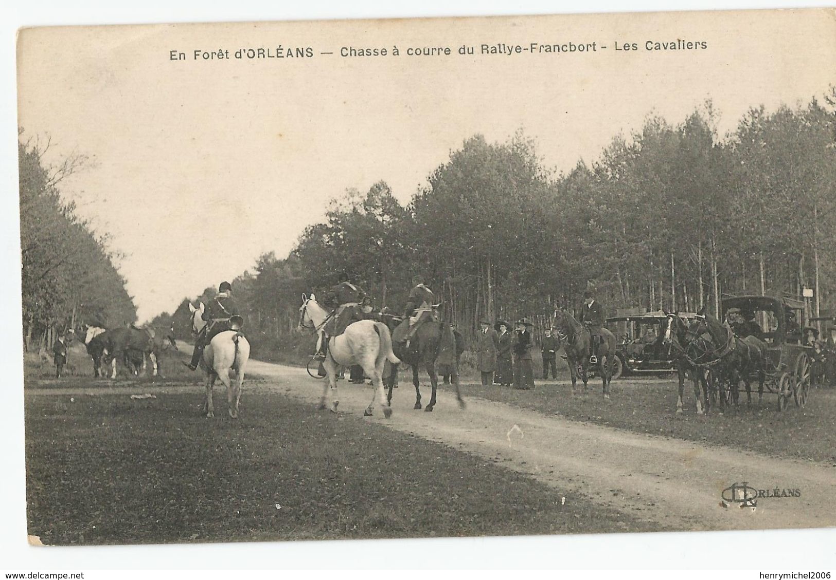 45 Loiret - En Foret D'orléans Chasse A Courre Du Rallye Francbort Les Cavaliers - Orleans