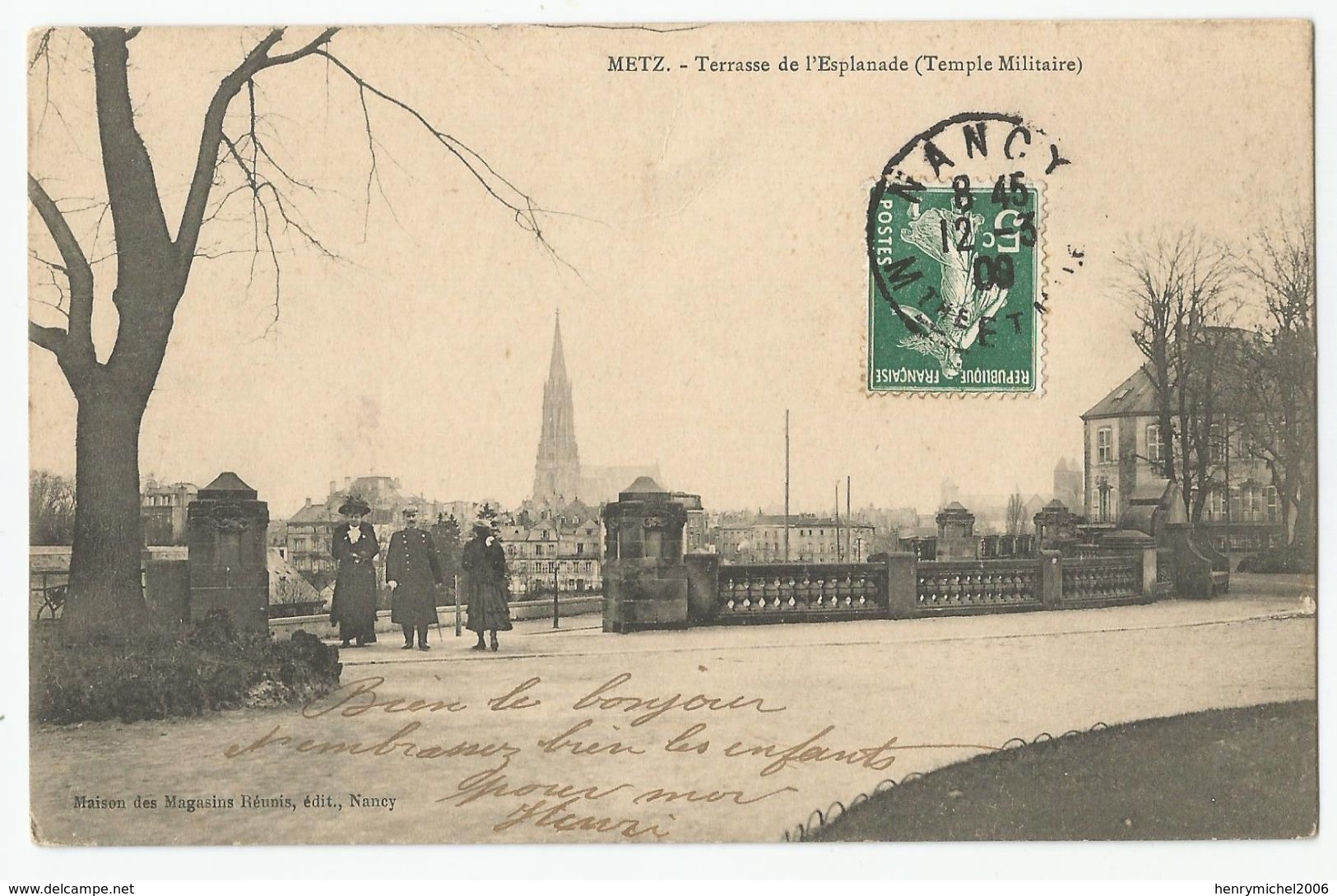 57 Moselle  Metz Terrasse De L'esplanade ( Temple Militaire ) 1909 - Metz