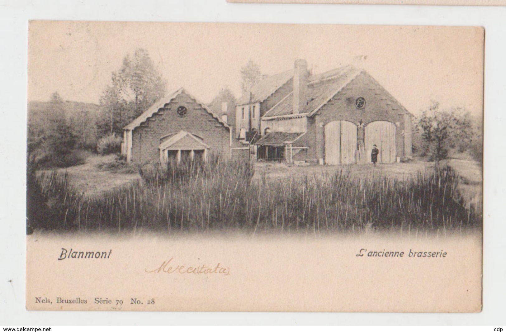 Cpa Blanmont  Brasserie  1903 - Chastre