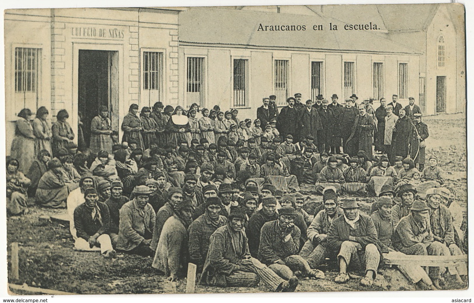 Araucanos En La Escuela  Edit Hume Y Ca Esclaves Slavery - Chili