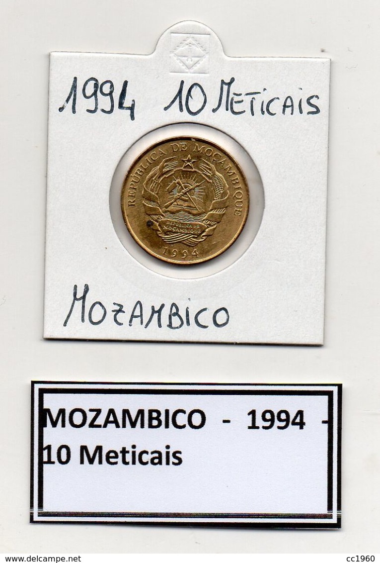 Mozambico - 1994 - 10 Meticais - Vedi Foto - (FDC7365) - Mozambique