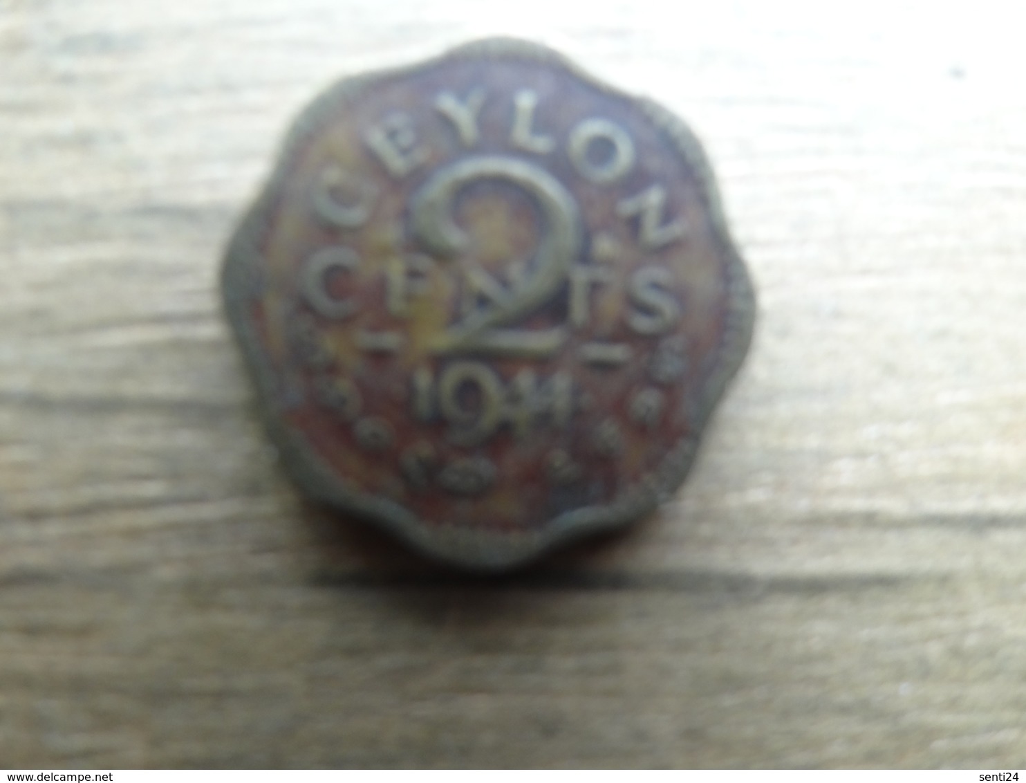 Sri Lanka  (ceylon)  2  Cents  1944  Km 117 - Sri Lanka