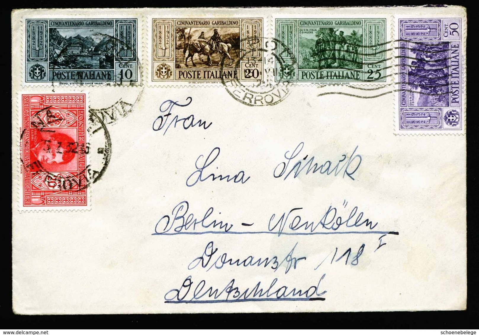 A5238) Italien Italy Brief Napoli 15.7.32 Nach Berlin - Marcofilía