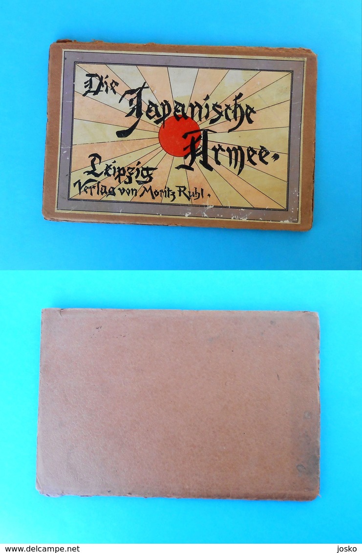 JAPAN ARMY - beautifull original vintage book ( with lithographic images ) issued 1895. in Germany RRRR