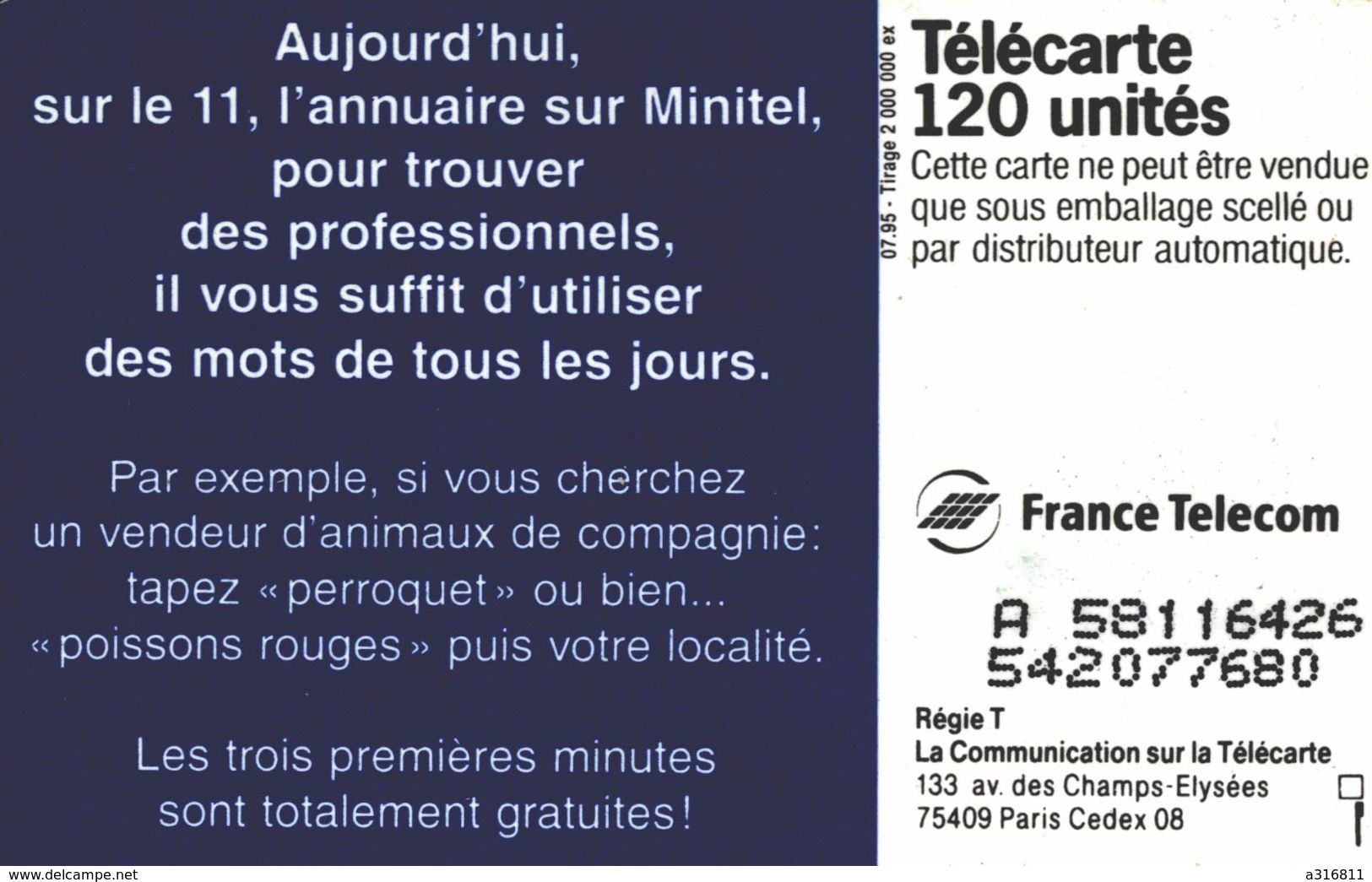 FRANCE TELECOM - 120 Unités 