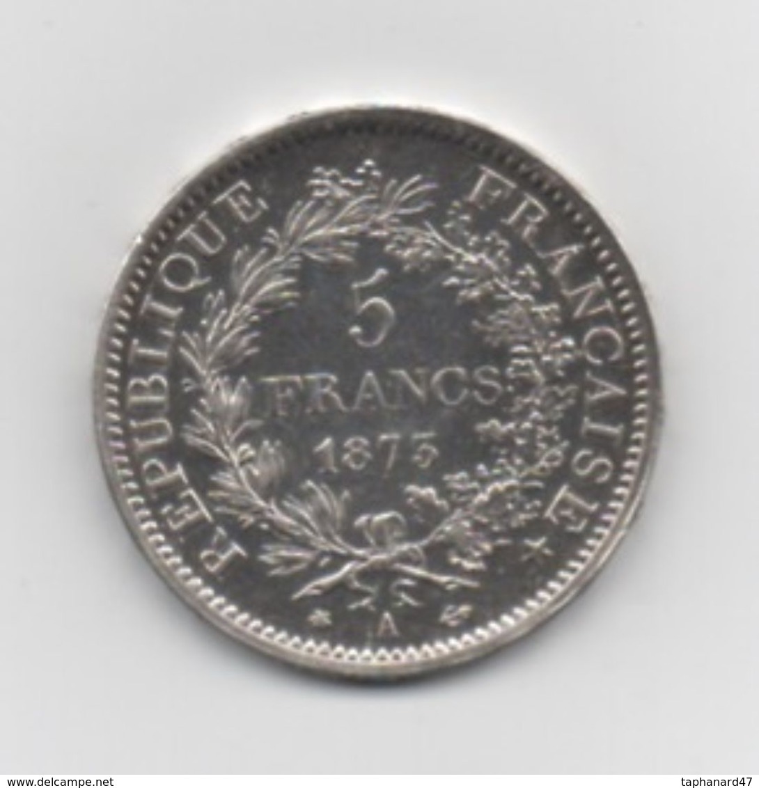 5 FRANCS "HERCULE" 1873 .A. ARGENT . - Autres & Non Classés