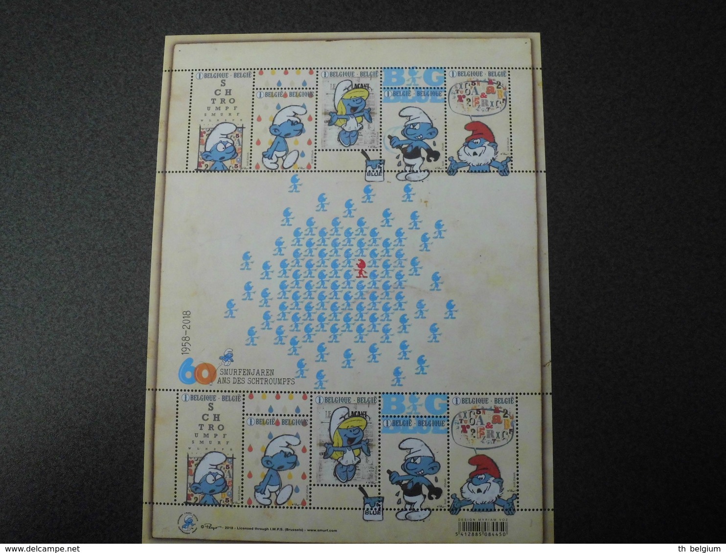 België Belgium 2018 - Smurfen 60 Jaar / Schtroumpfs / Comic Strip Smurfs 60th Anniversary - Unused Stamps