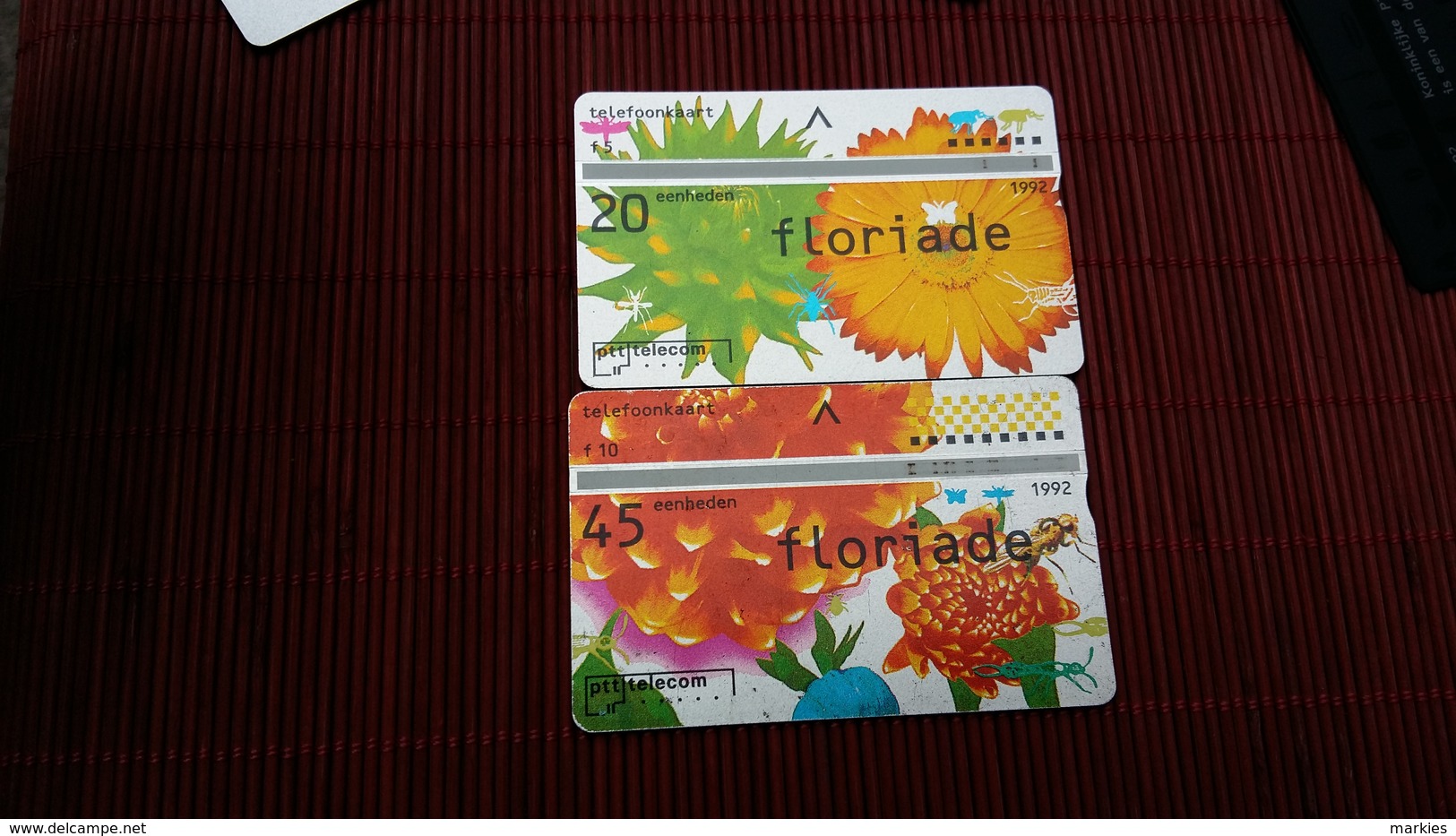 2 Phonecards Netherlands Floriade 203 A-204 B Used - Openbaar