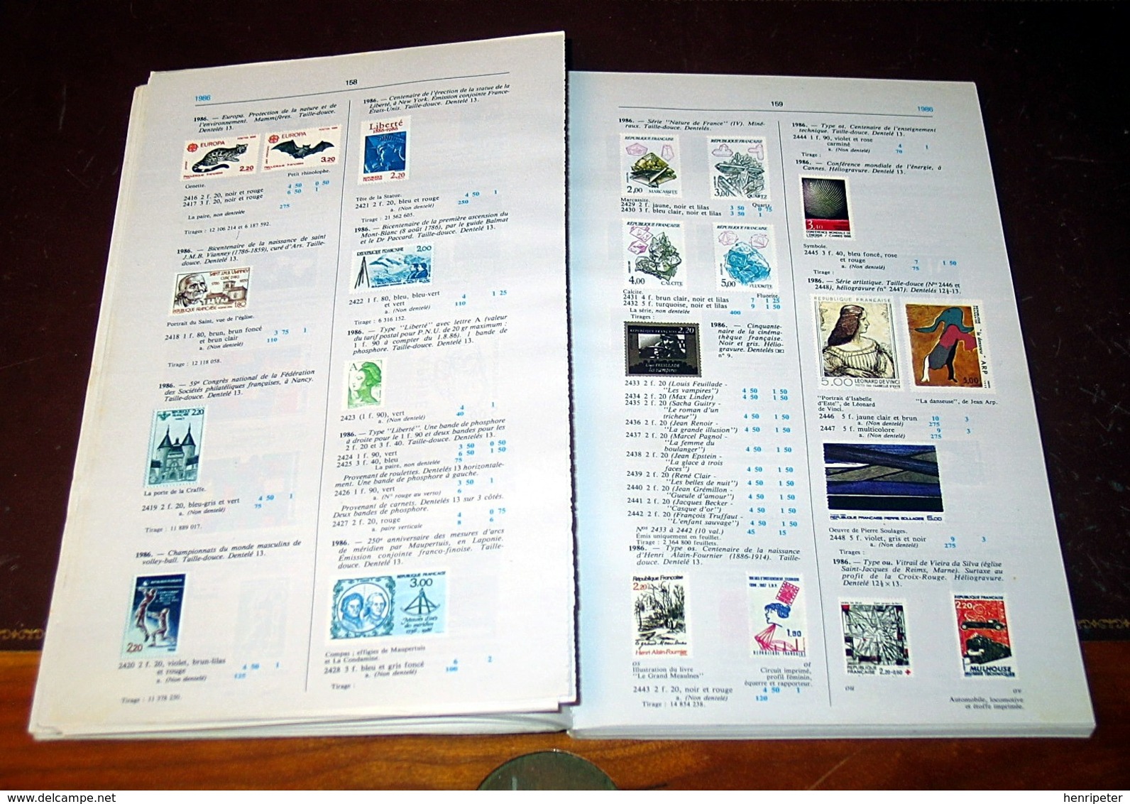 Catalogue De Cotation Yvert Et Tellier 1988 Tome 1 Timbres De France - Livre D'occasion Broché - Frankreich