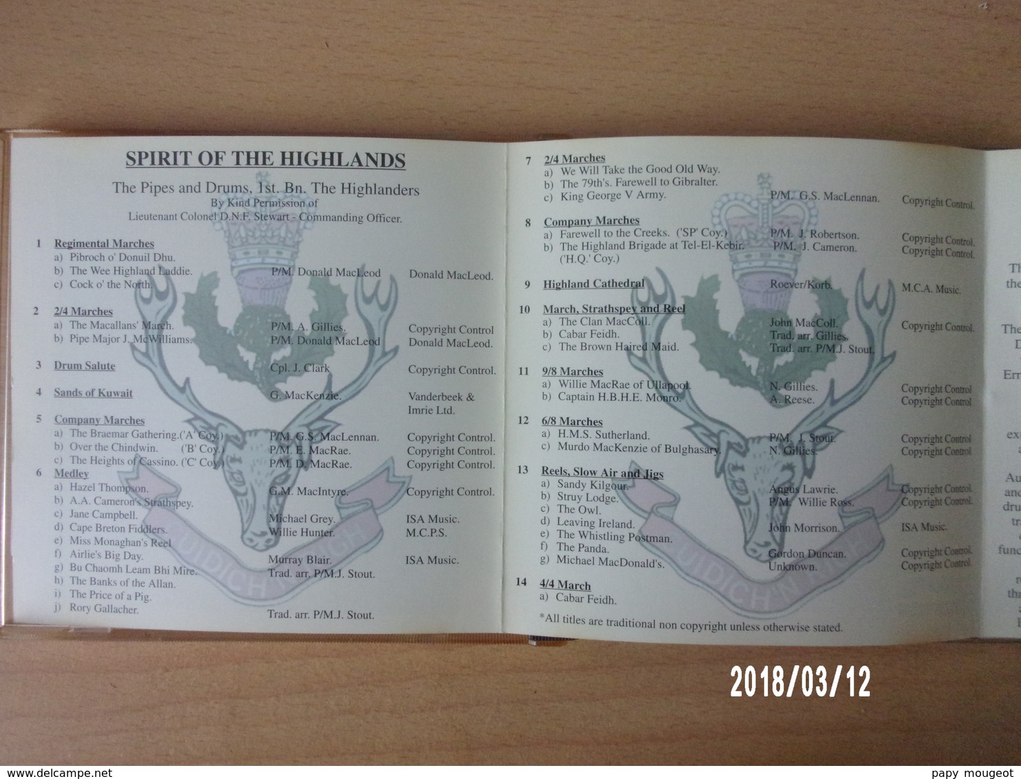 Spirit Of The Highlands - 1st Bn The Highlanders - Autres & Non Classés