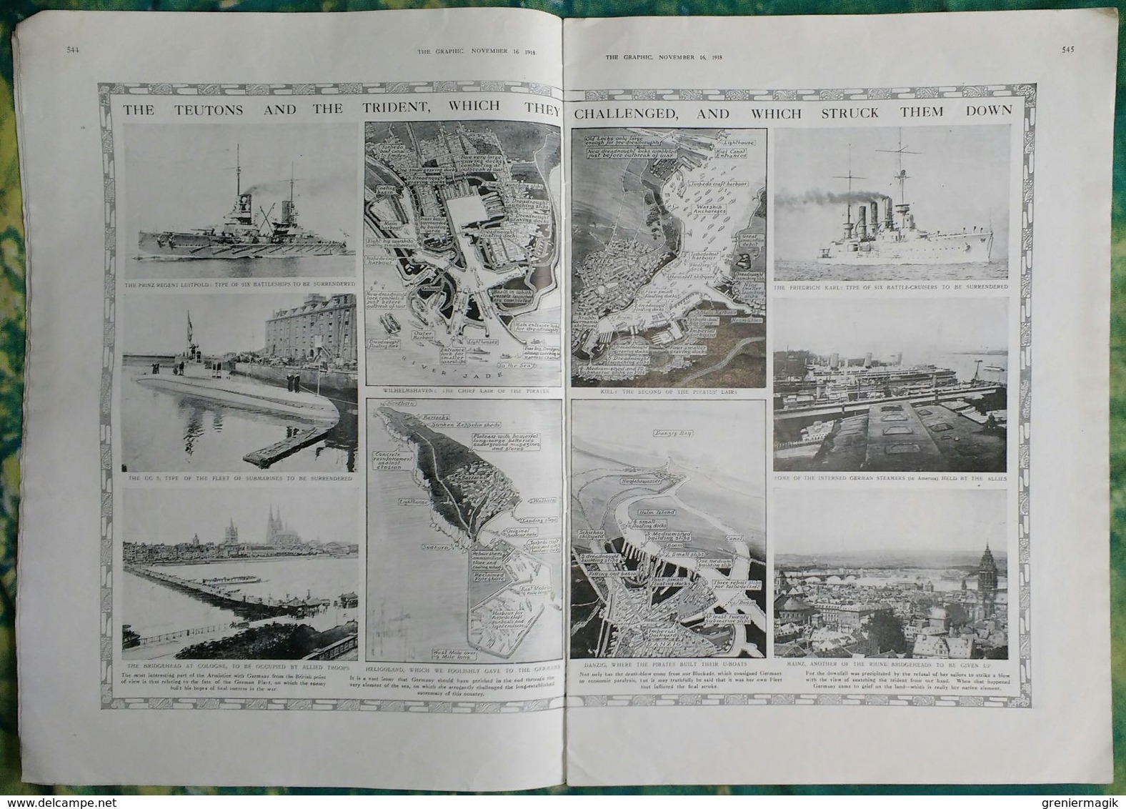 Newspaper The Graphic N° 2555 16 November 1918 The Last "All Clear!" - (End Of The World War 1 - WW1) - Other & Unclassified