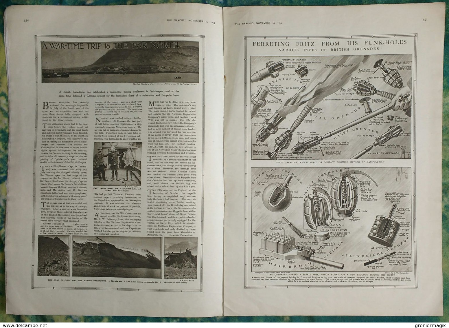 Newspaper The Graphic n° 2555 16 november 1918 The last "All clear!" - (End of the world war 1 - WW1)