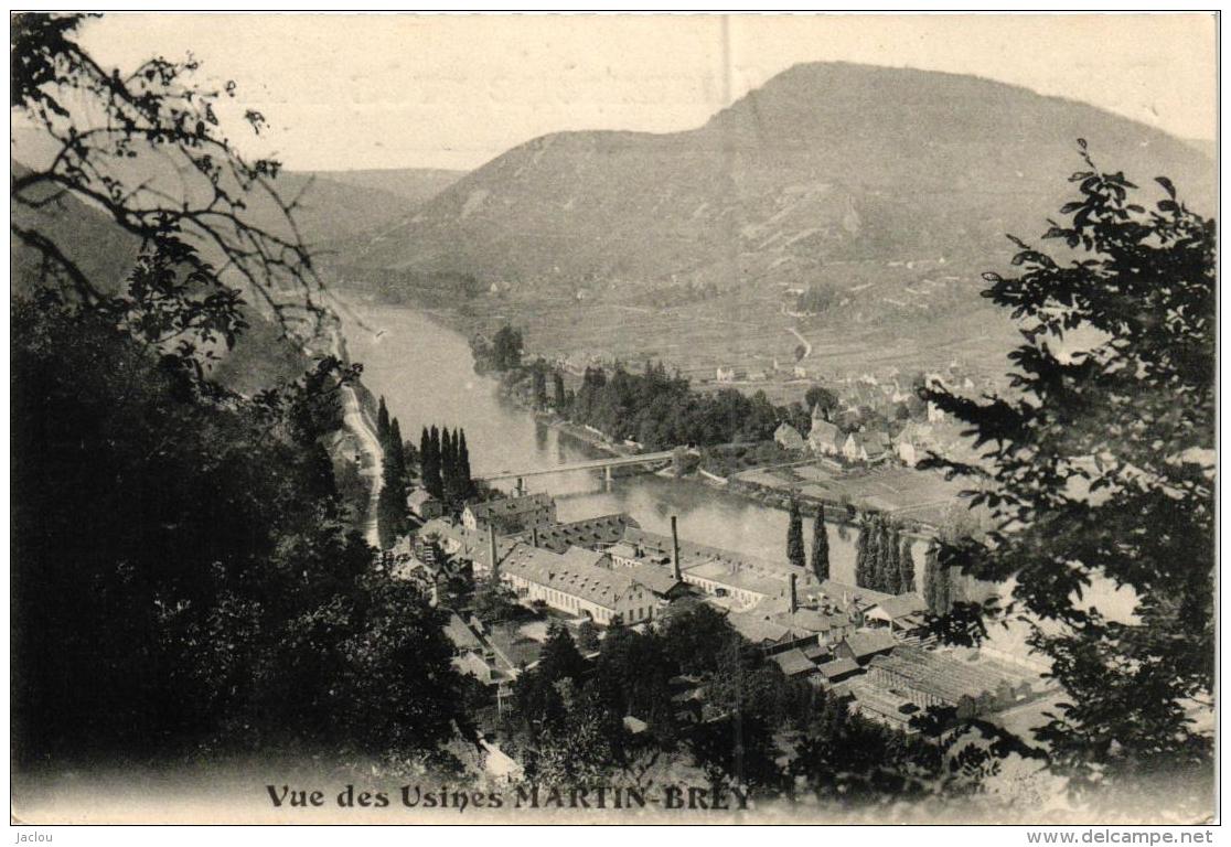 FAIENCERIE DE CASAMENE PRES BESANCON VUE DES USINES MARTIN-BREY POUR CORRESPONDANCE COMMERCIAL   REF 55486 - Besancon