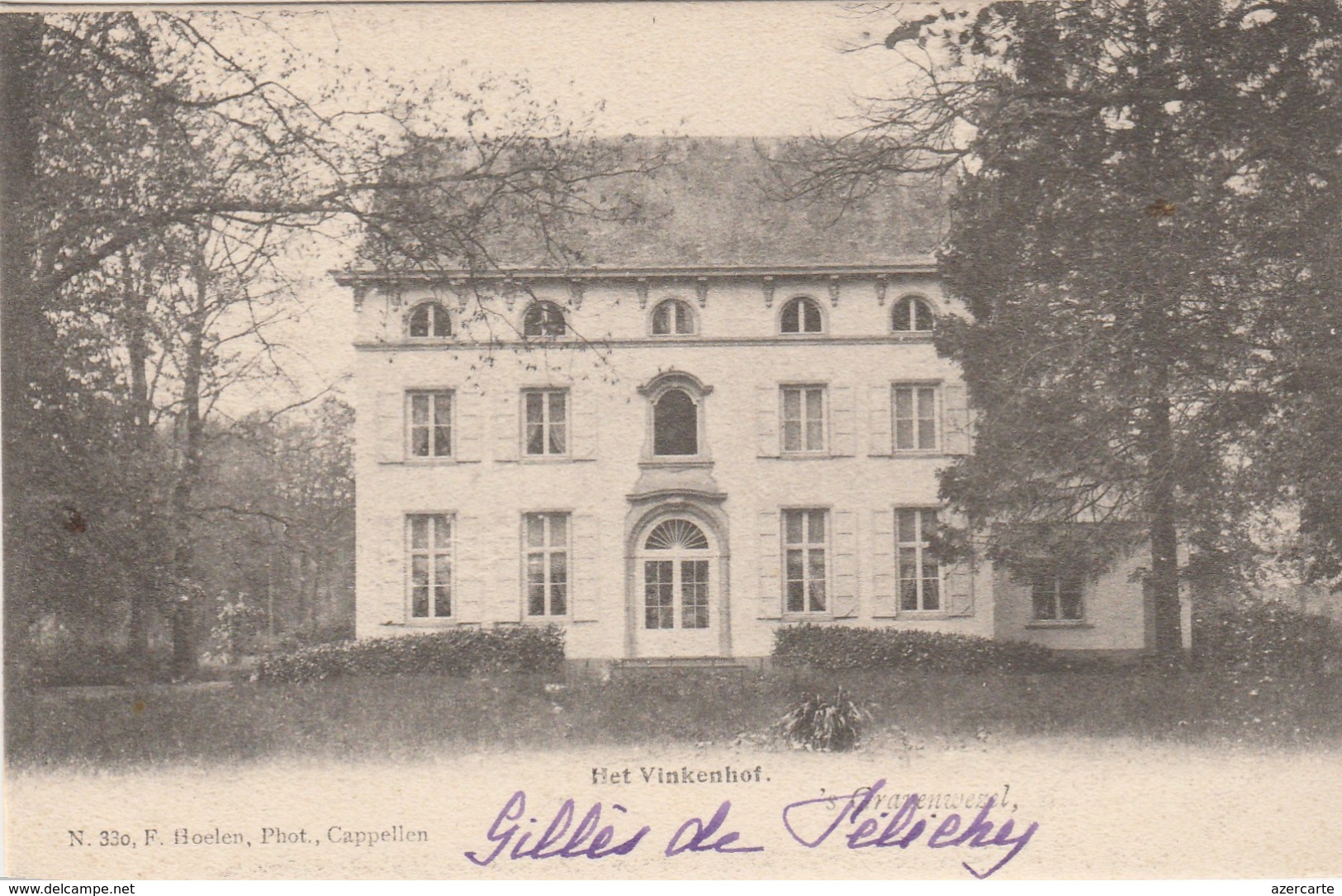 's Gravenwezel ,Het Vinkenhof ,Kasteel , ( Photo ,Hoelen ,Cappellen ,n° 330 ) - Schilde