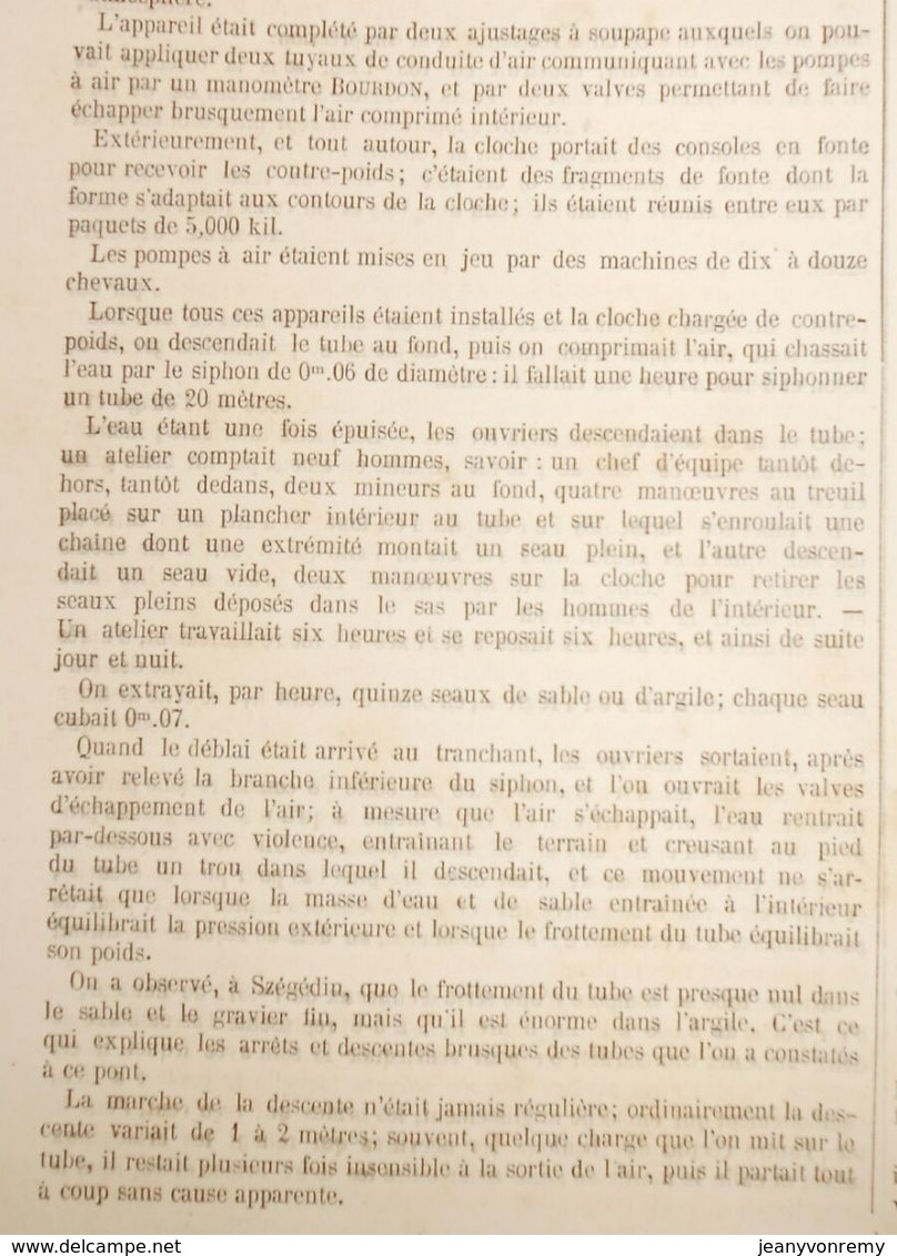 Plan de l'étude générale de fondation dans des terrains compressibles et affouillables. 1866