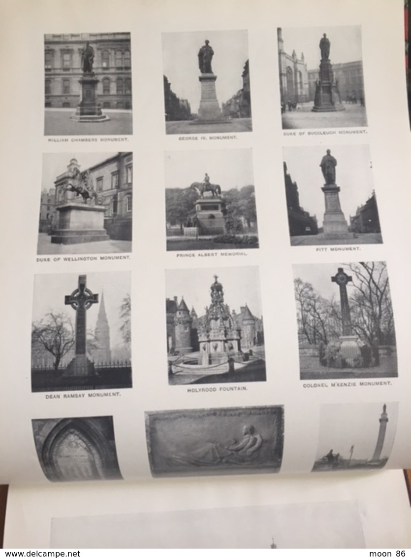 livre EDINBURGH AND VICINITY -  ALBUM  250 VIEWS - plan - guide D'histoire