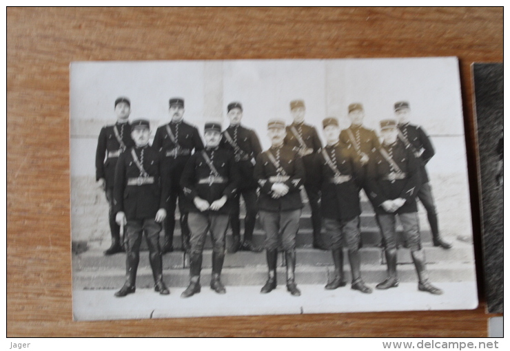 5 Cartes Photos Gendarme Gendarmerie  Vers 1930 - Policia – Gendarmería