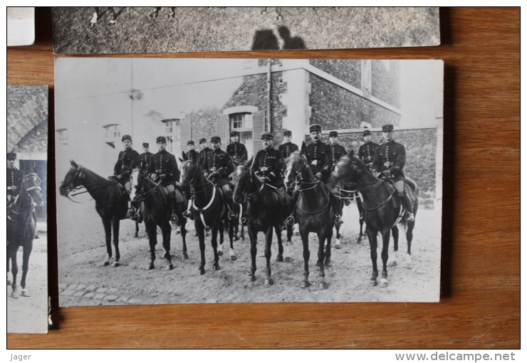 5 Cartes Photos Gendarme Gendarmerie  Vers 1930 - Police - Gendarmerie