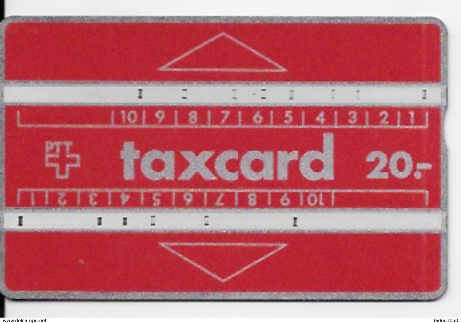 Carte Téléphonique,TAXCARD 20 - Svizzera