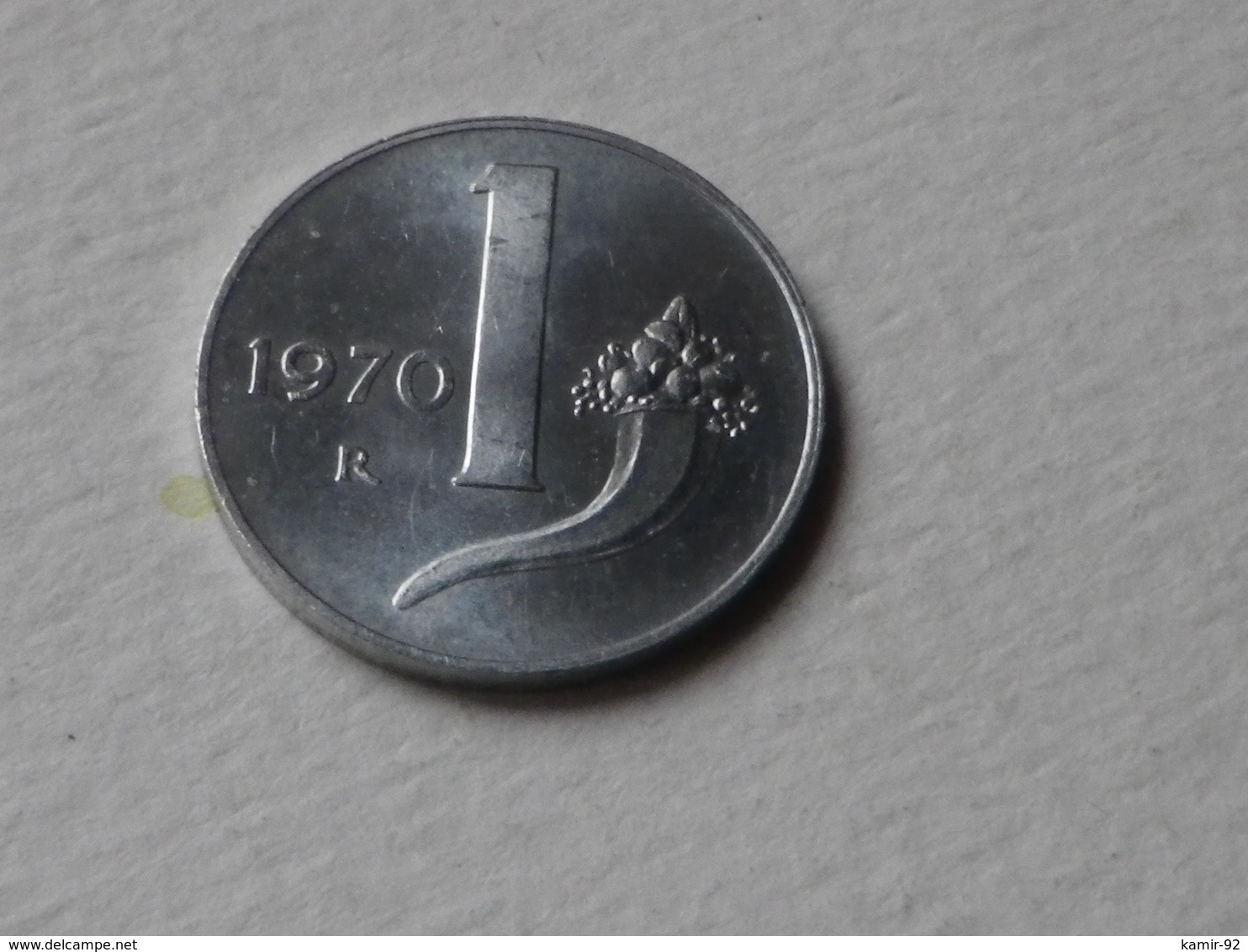 Italie 1 Lire 1970 Km#91    Aluminium  TTB++ - 1 Lira