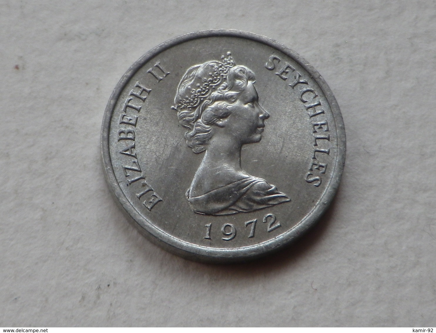 Seychelles 1 Cent FAO 1972      Km#17 Grew More Food/ Elisabeth II Aluminium TTB+++ - Seychelles