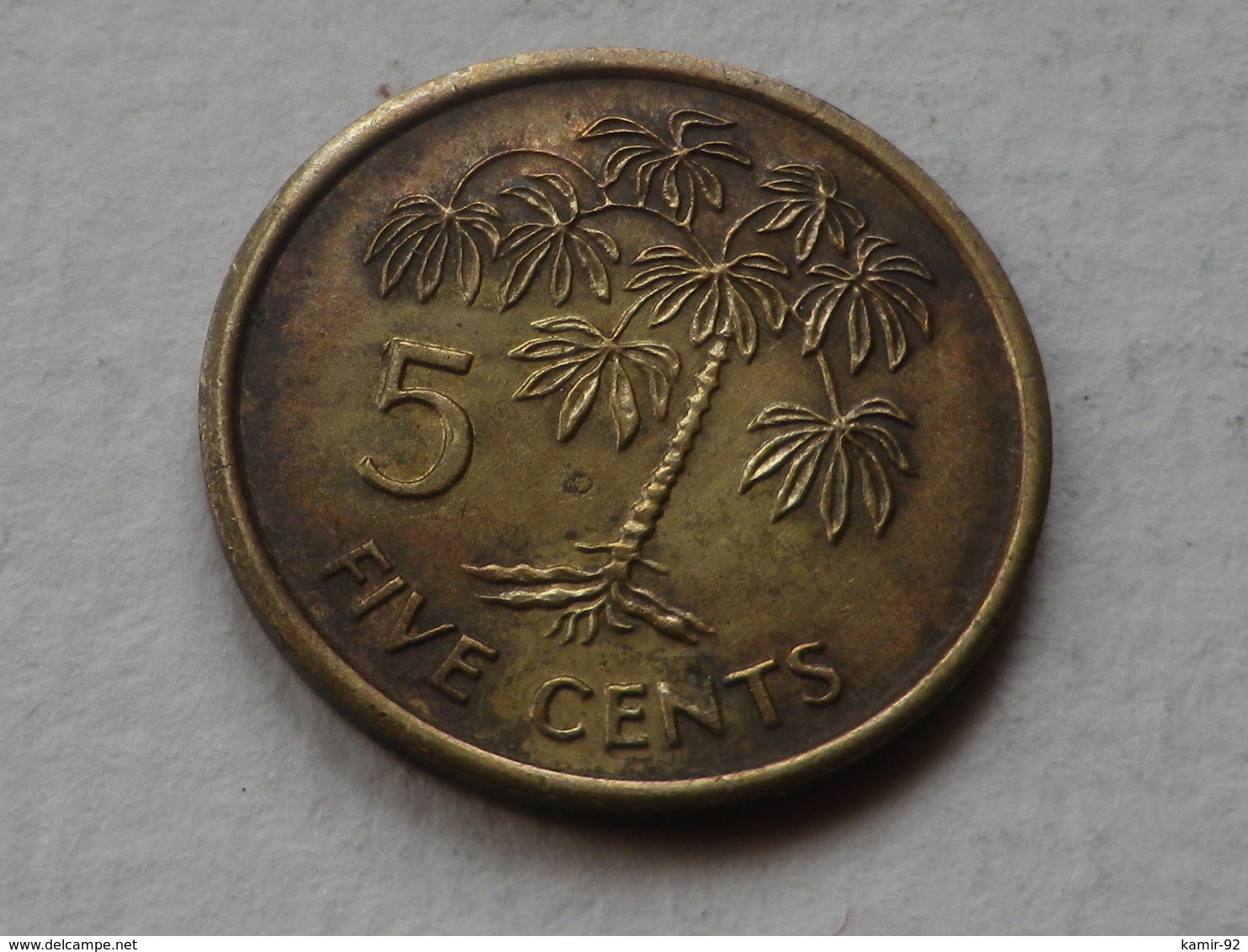 Seychelles 5 Cents 1997  PM Pobjoy   Km#47.2  Laiton     TTB - Seychellen
