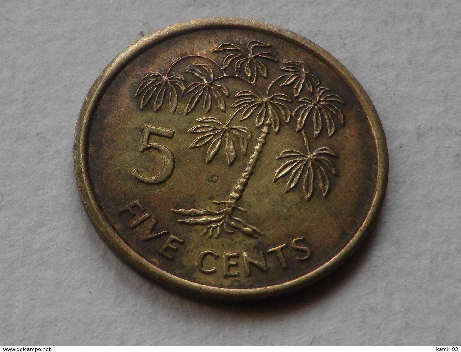 Seychelles 5 Cents 1997  PM Pobjoy   Km#47.2  Laiton     TTB - Seychelles