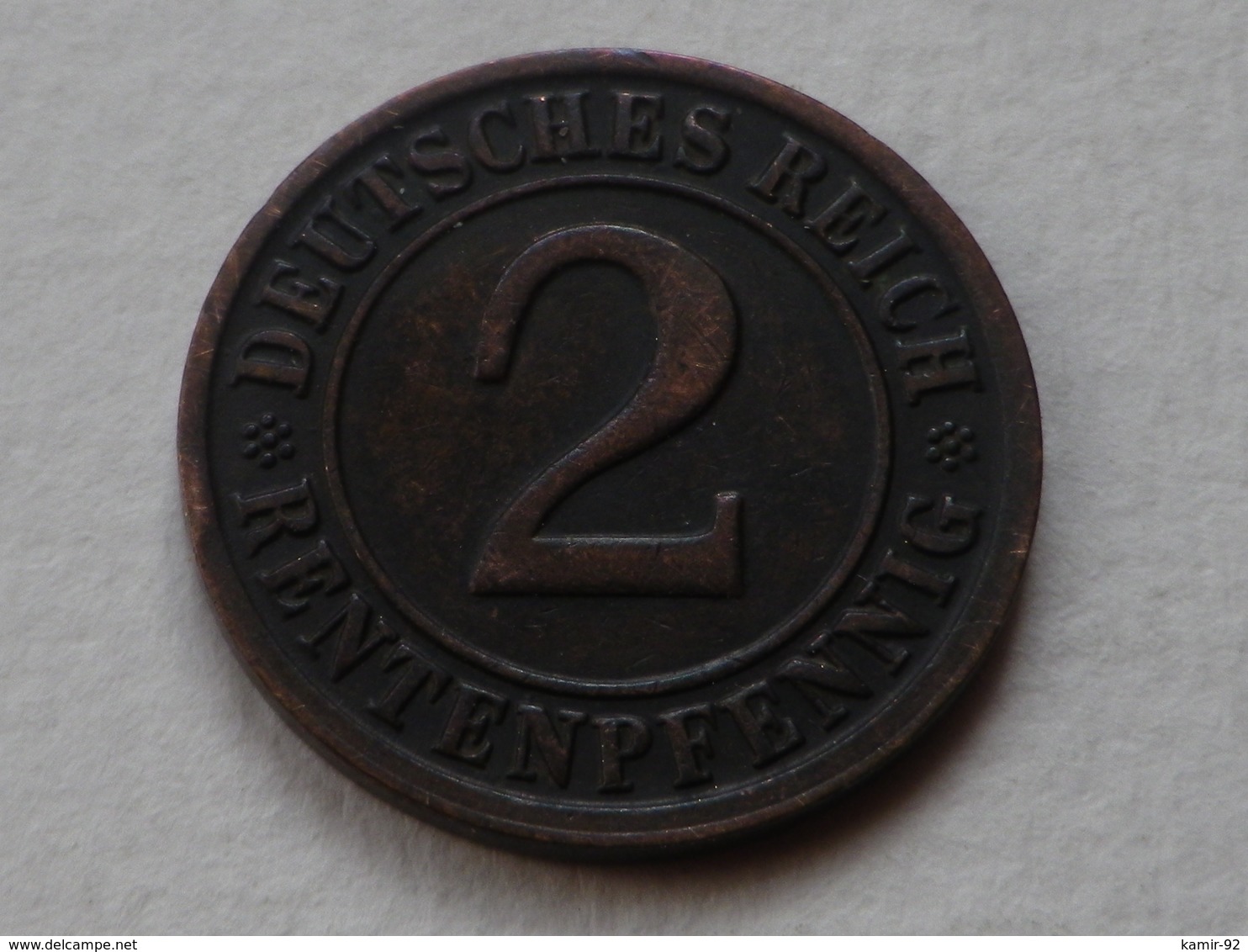 Allemagne 2 Rentenpfennig 1923 D Munich    Km#31  TTB+   Belle Patine - 2 Rentenpfennig & 2 Reichspfennig